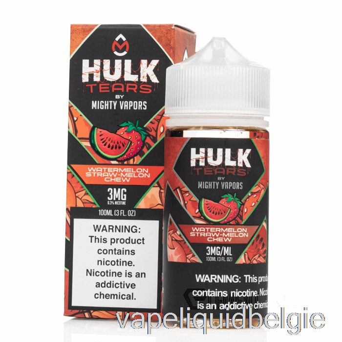 Vape België Watermeloen Stro Meloen Kauwen - Hulk Tranen - 100ml 3mg